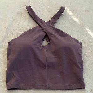 Lululemon Cross-Back Crop Top Keyhole Halter Tank